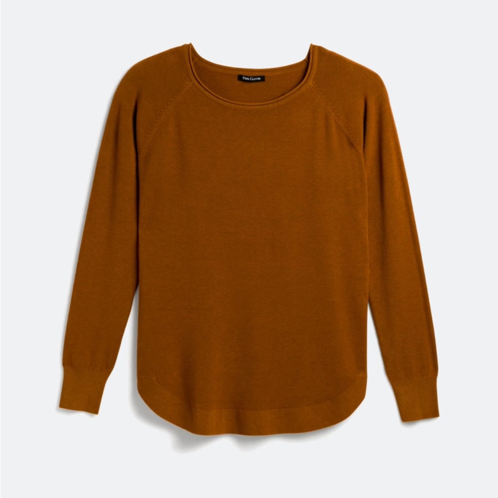 Pink Clover Valencia Curved Hem Sweater